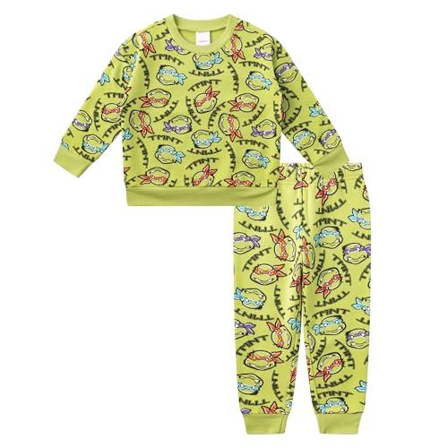 Nickelodeon Teenage Mutant Ninja Turtles Boys 2 Piece Sweatshirt and Pant Sets for Toddlers and Big Kids Size 4