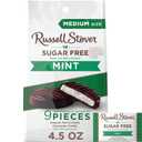 3 x RUSSELL STOVER Sugar Free Dark Chocolate Mint Patties Candy, 4.5 oz. bag (EXP 12/01/26)