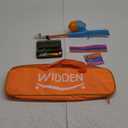 WIDDEN Kids Fishing Pole, Telescopic Fishing Rod, Toddler Collapsible Fishing Rod and Reel Combo with Tackle Box, Fishing Line, Bobber, and Soft Lures for Boy, Girl, Youth, Beginner, Over 4 Years Old (orange)