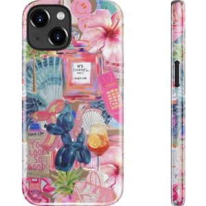 Goodon for iPhone 15 Case - Compatible with Magsafe - Dual-Layer Hard Shell & Silicone Cover - Protective Phone Case with Cute Wildflower Designs for Women - Floral Fantasy