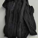 Hanes Womens Slub Knit Full-Zip Hoodie, Textured Cotton Zip-Up T-Shirt Hoodie for Women (Large, Black)