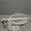 Free-Standing Coat Rack Metal Stand Hanger 12-Hooks Organizer, Hall Tree Entry-Way Furniture for Hanging Up Jacket, Hand-Bag, Cloth, Hat, Winter Scarf Holder for Home or Office Floor White