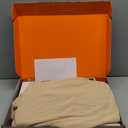 71" x 43" Wearable Heated Blanket, 20,000mAh 7.4V Power Bank, 3 Heat Levels, 11 Panels, Machine Washable, Laundry Bag & Belt (Apricot White)
