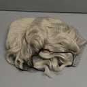 GIANNAY White Blonde Wig, Platinum Blonde Wig Curly Wig Long White Loose Wave Wigs for White Women Blonde Synthetic Heat Resistant Lace Front Wig for Black Women Light Color Lace Wig Cosplay Fairy Wig