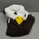 SAMGU Adult Onesie Animal Halloween Cosplay Costume One Piece Pajamas for Women and Men (Large, Black-bald Eagle)