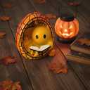 Halloween Ghost Night Light Set - Ghost Bubble Bath Lamp & Ghost Reading Book Lamp, USB-Powered Spooky Cute LED Decor for Kids Adults, Bathroom Bedroom, Gift-Ready Packaging (Orange)