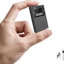 72GB Magnetic Voice Activated Recording Device  BUKUCCETA (18800 Hour) Digital Voice Recorder with AI Noise Reduction, Portable Audio Recorder for Lectures, Meetings, and Interviews