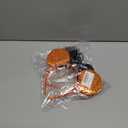 2 x Orange Mouse Ears Halloween Headbands, Bow Bat Halloween Hair Accessories for Woman Man (Black Bow) (Orange)