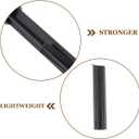 POPETPOP 20 Pack Solar Ground Spikes, 6.9" Reinforced ABS Plastic Solar Light Stakes Replacement for Garden, Pathway, Deck, Camping Lights (Black)
