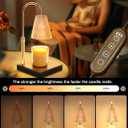 DORESshop Candle Warmer Lamp, Electric Candle Lamp Warmer with Timer(2H/4H/8H), Adjustable Height & Heat with 2 Bulbs, Ideal Gifts.