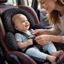 Pro Goleem Infant Car Seat Insert, Baby Head Neck Body Support, Soft Minky Newborn Car Seat Insert, 2-in-1 Reversible, Boys and Girls, Black