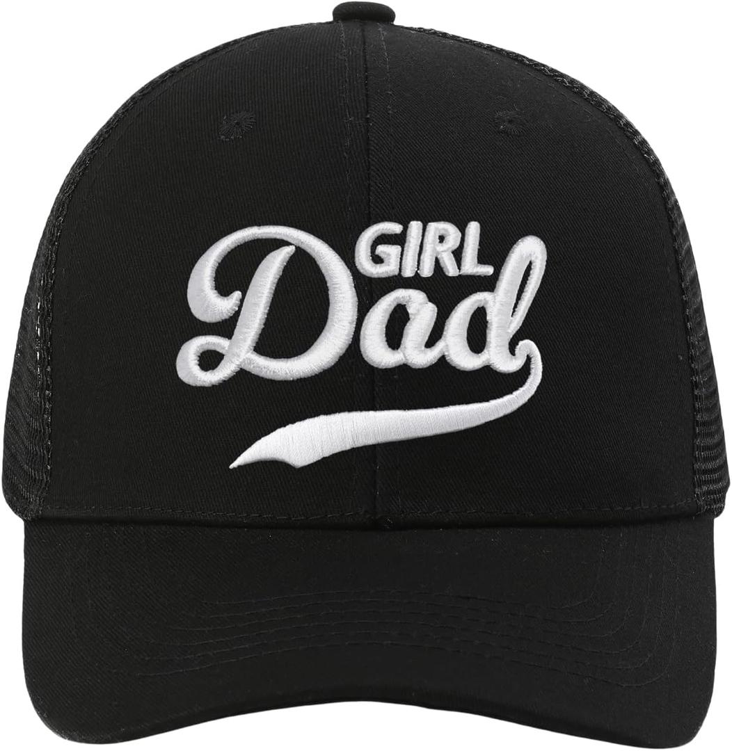 Girl Dad Hat Fathers Day Dad Gifts from Daughter Wife Mens Trucker Hats Baseball Cap Birthday Gift for Husband