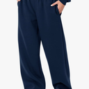 LOMON Wide Leg Sweatpants Women Fleece Sweat Pants Fall Clothes 2025 Teen Girl Baggy Jogger Sweatpant with Pockets Medium