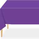 QIKSION Purple Plastic Table Cloth Disposable 2 Pack, 54 x 108 Inch Tablecloths for Party, Birthday, Graduation, Halloween Decorations, Rectangle Table Cover