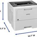 Brother Professional Laser Printer with High-Speed 50 ppm Output, Advanced Security Features, and Wireless Networking for Business, Monochrome Printing with Duplex Capability (HL-6210DW)