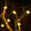 Traveant Solar Camping Lights, RGB Solar Lanterns Hanging Decorative Lights - 4 Pack Waterproof Outdoor Lantern Lamps for Camping, Halloween, Christmas, Garden, Patio, Yard, Lawn, Pathway