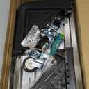 Mini Fridge Stand with 4 Locking Wheels 17.7"-25.6" Adjustable Dolly Washing Machine Stand Basefor Furniture Portable Refrigerator Dryer StandBlack