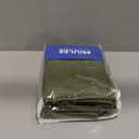 MIULEE 100% Blackout Linen Textured Curtains for Bedroom Solid Thermal Insulated Olive Green Grommet Room Darkening Curtains & Drapes Luxury Decor for Living Room Nursery 52 x 84 Inch (2 Panels)