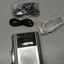 SEMIER Small Cassette Player Recorder, Portable AM FM Vintage Tape Cassette Player with Big Speaker and Headphones, Built-in Microphone, Powered by DC or AA Battery for Walking