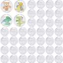 TANEMUDO 320 Pcs Gumball Vending Machine Capsules 2 Inch Empty Round Capsules Plastic Small Capsules Toy Classic Capsules Toy Clear Capsules Containers for Prizes Party Favors Supplies