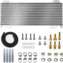 Transmission Cooler 40,000 GVW Trans Cooler Low Pressure Drop LPD47391 with Mounting Hardware 47391 Silver