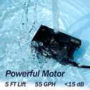 Automatic Small Sump Pump with Water Sensor, 5 FT Lift 55 GPH 115V/230V Mini Condensate Pump with Float Switch, Water Removal for Dehumidifier, Air Conditioner, Ice Maker, Basement, Auto On Off