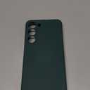 Vanjua Case for Samsung Galaxy S23 (Only), Stylish Liquid Silicone Slim Full-Body Protective Cover Compatible with Samsung Galaxy S23 5G 6.1 Inch Phone Case (Dark Green)