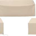 Crosley Furniture Patio Furniture Covers, Waterproof 3-Piece Cover Set for Outdoor Chairs and Sofa, Tan