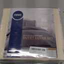 Nestl Beige Cream Duvet Cover Queen Size - Soft Double Brushed Queen Duvet Cover Set, 3 Piece, with Button Closure, 1 Duvet Cover 90x90 inches and 2 Pillow Shams