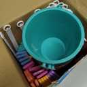Holady 5'' Inch Sand Beach Buckets Pail with Shovels,Water Bucket for Beach Fun Great Summer Party Accessory(24 Bucket+24 Shovels)