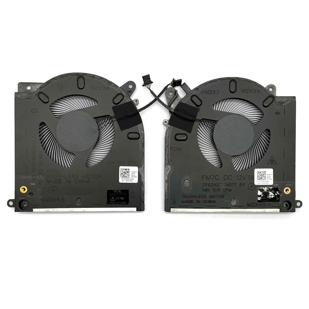 BestParts CPU + GPU Cooling Fan Replacement for Dell Alienware M15 R4, DFS240012AE0T DFSK324162A2E, AWm15-7272WHT-PUS AWM15R4-7689WHT-PUS, 12V Fan, 0TG9V0 0D1X38