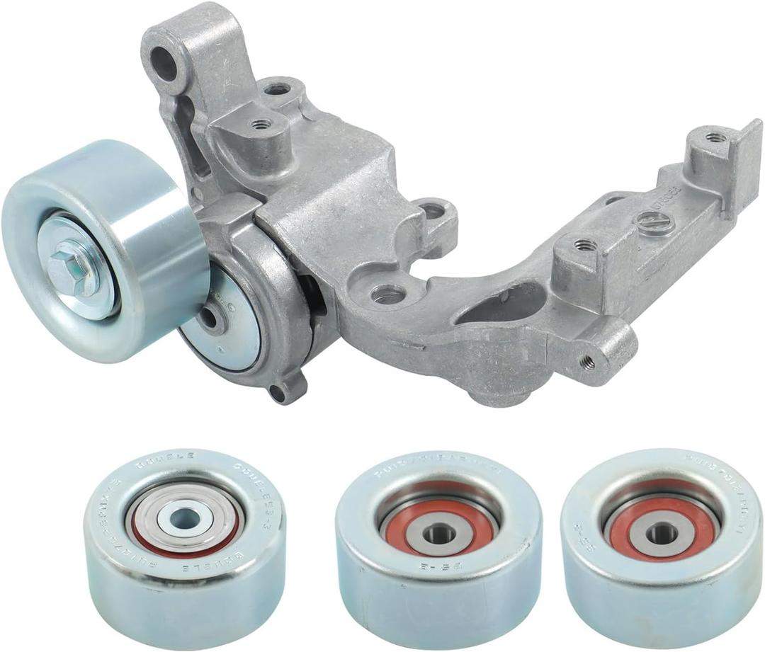 Labwork Drive Belt Tensioner and 3 Pulley Replacement for Toyota 4runner 2003-2009 Replacement Part Number 1T132P111P30 1660331040