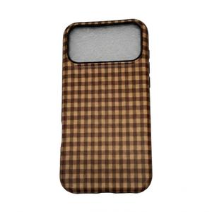Compatible with MagSafe Plaid Case for iPhone 11, Cute Aesthetic Plaid Magnetic Phone Case, Soft TPU and Hard PC Protective Phone Cover for Women Girls（Matte） - Brown Plaid