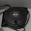 DEWENWILS Retractable Extension Cord Reel, 50FT Heavy Duty Power Cord, 14/3AWG SJTOW, Lighted Triple Tap Outlets, 13 Amp Circuit Breaker, Ceiling/Wall Mount, UL Listed (Black)