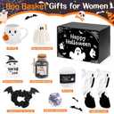Boo Basket Stuffers for Women, 8PCS Halloween Boo Basket Gift Basket Including Boo Mugs, Cozy Socks, Relaxing Spa Gift Set, Spooky Basket Stuffers for Teen Girls Mom Friend Sister Wife
