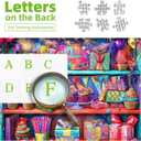 1000 Piece Puzzles for Adults Clearance,Mysterious Holiday Party Gift Rack for Puzzles, Impossible Challenge Art Jigsaw Puzzles, for Gift Birthday Party Games Family, 27.5X19.7 Inch Dust Free Puzzle