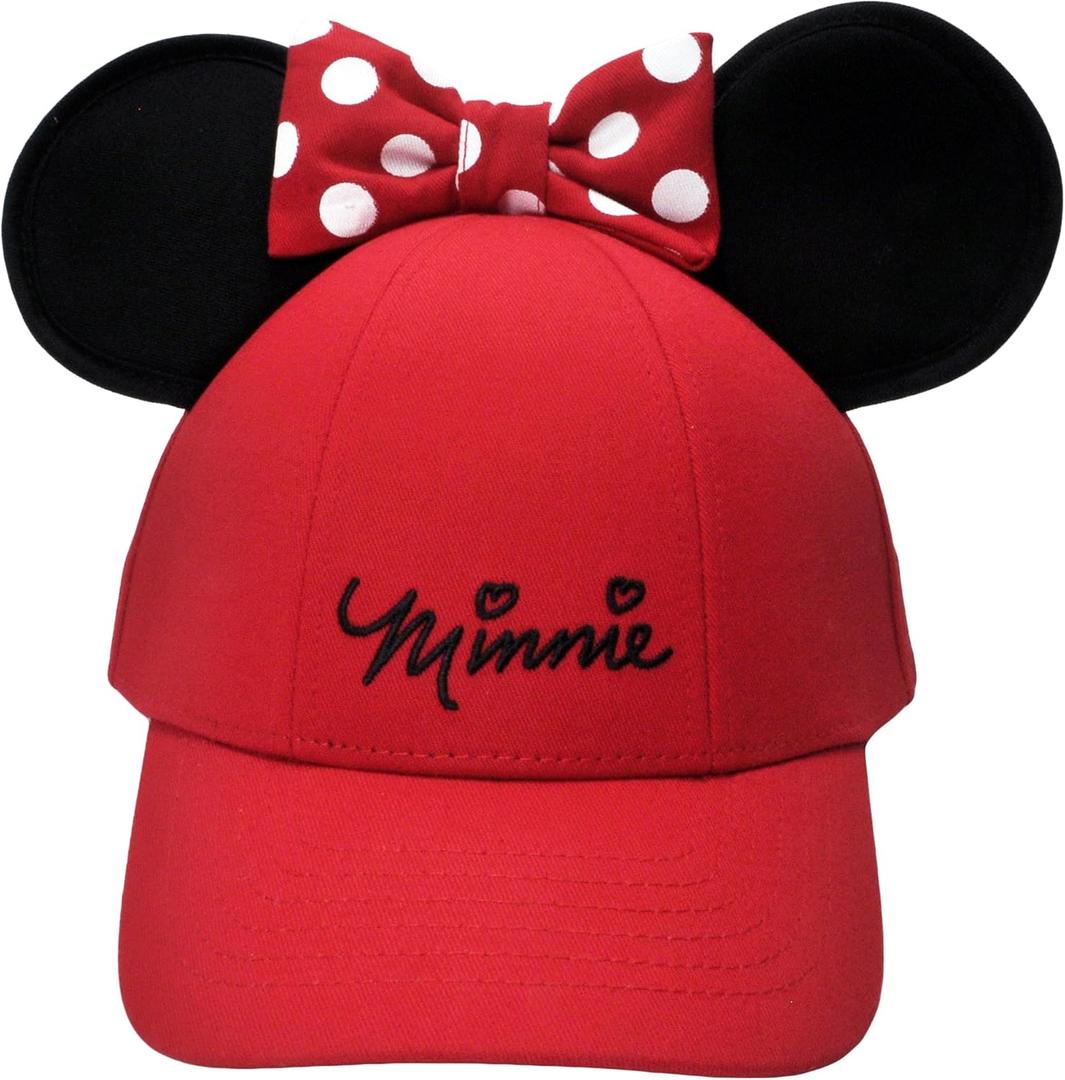 Disney Minnie Mouse Girls Youth Ears Cap, Red