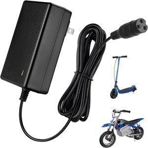 24V Electric Scooter Razor Charger for Razor MX350 Dirt Bike MX400 Dirt Rocket PR200, E100 E200 E300 E500 Quad Pocket Mod Sports Mod Motorcycle 24V 2000mA Charger