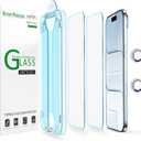 amFilm Auto-Alignment OneTouch for iPhone Air 17 [6.5''] Screen Protector + Camera Lens Protector, Tempered Glass, 30 Seconds Installation, Bubble Free, Case Friendly, Anti-Scratch 2 Pack