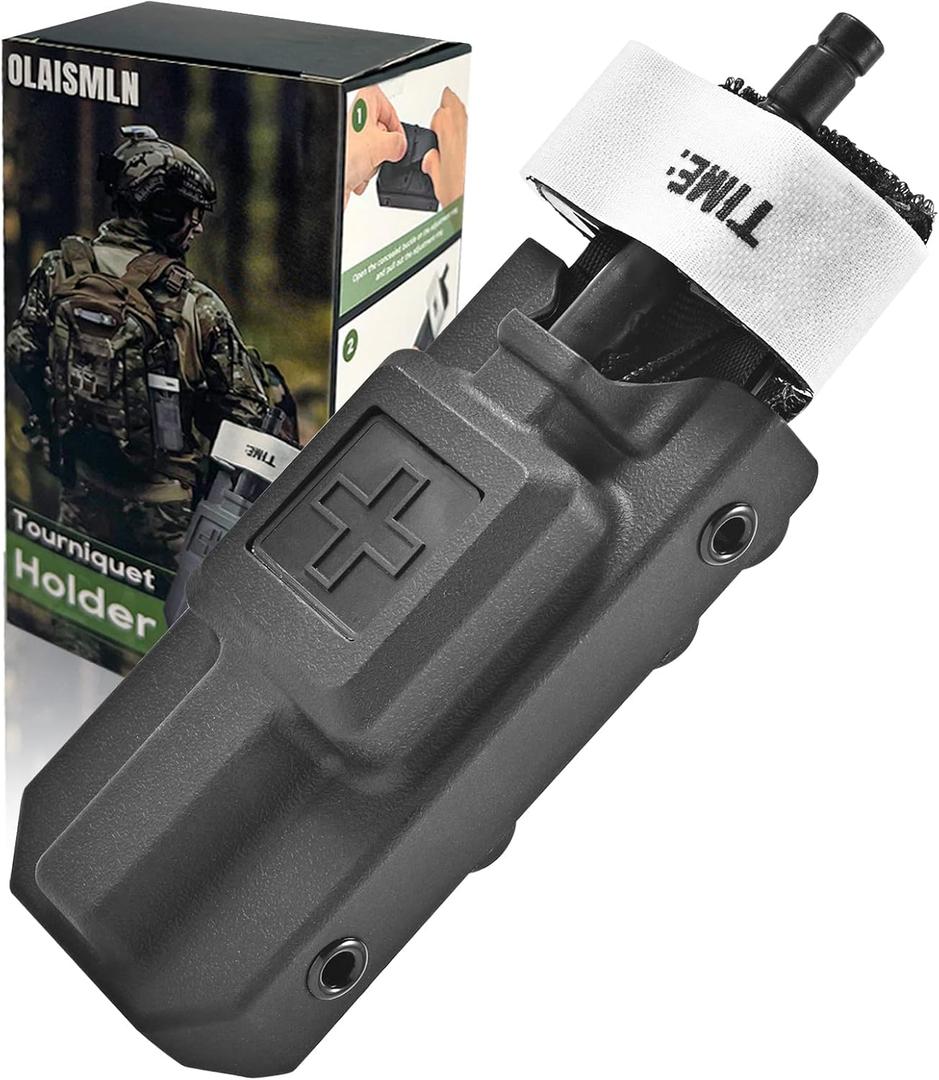 Tourniquet Holder, Molle Tourniquet Pouch for Gen 7 CAT Tourniquet or Older, Molle Tourniquet Holder Fits Molle Equipment, Police Gear, Duty and Utility Belt Up to 2.75 inch Wide