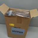 Mini Liquor Bottles, 30 Pack Airtight Plastic Spirit With Black Cap, 1.7oz Empty Alcohol Shot With 10 Funnels, Miniature for Weddings, Parties