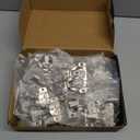 Chibery 30 Pack 1/2" Overlay 3D Soft Close Concealed Hinge for Face Frame Door, Self Closing Hinges, 105 Smooth Slow Close Quite, Hidden Stainless Steel Hinge for Kitchen Cabinet Door, Satin Nickel