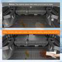 Powoq 5 Seats Cargo Mat Compatible with 2025 2026 Toyota 4Runner Trunk Mat (No Hybrid EV & i-Force MAX) Trunk Liner TPE Cargo Liner Back Seat Protector Replacement for 25-26 Toyota 4Runner Accessories