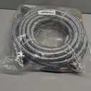 20FT Red and Blue Washer Hoses,2 Pack Stainless Steel Washing Machine Hoses with 90 Degree Elbows,Burst Proof Hot & Cold WaterConnection Inlet Washer Supply Lines