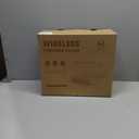 Vinyl Record Player with 2 Stereo Speakers Belt-Driven Vintage Turntables 3 Speed 3 Size Wireless Bluetooth Playback AUX-in RCA Out Headphone LP Vinyl Players Auto Stop Red Wood