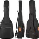41 Inch Acoustic guitar Bag 0.35 Inch Thick Padding Water Resistent Dual Adjustable Shoulder Strap Case,40 Inch Guitar gig Bag with Back Hanger Loop case