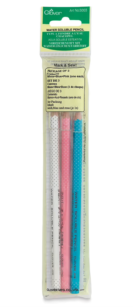 Clover Water Soluble Pencils - Pack Of 3