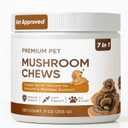 Premium Pet Mushroom Chews - Turkey Tail Mushroom for Dogs, with Reishi, Lions Mane, Chaga, Turmeric - Immunity, Gut, Skin, Joint & Spine Support - for All Breeds & Sizes (120 Chews) (1) EXP 01 2028
