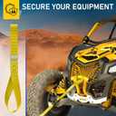 AUGO Heavy Duty Soft Loops Pack of 6-1.5 x 17 Tie Down Anchor Straps for Use w/Ratchet Strap Hooks  3000Lb Load Capacity & 10,000Lb Break Strength  Great for Motorcycle, Bike, Roof Rack, Etc.