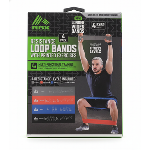 DI RBX 4 PACK LOOPED RESISTANCE BANDS